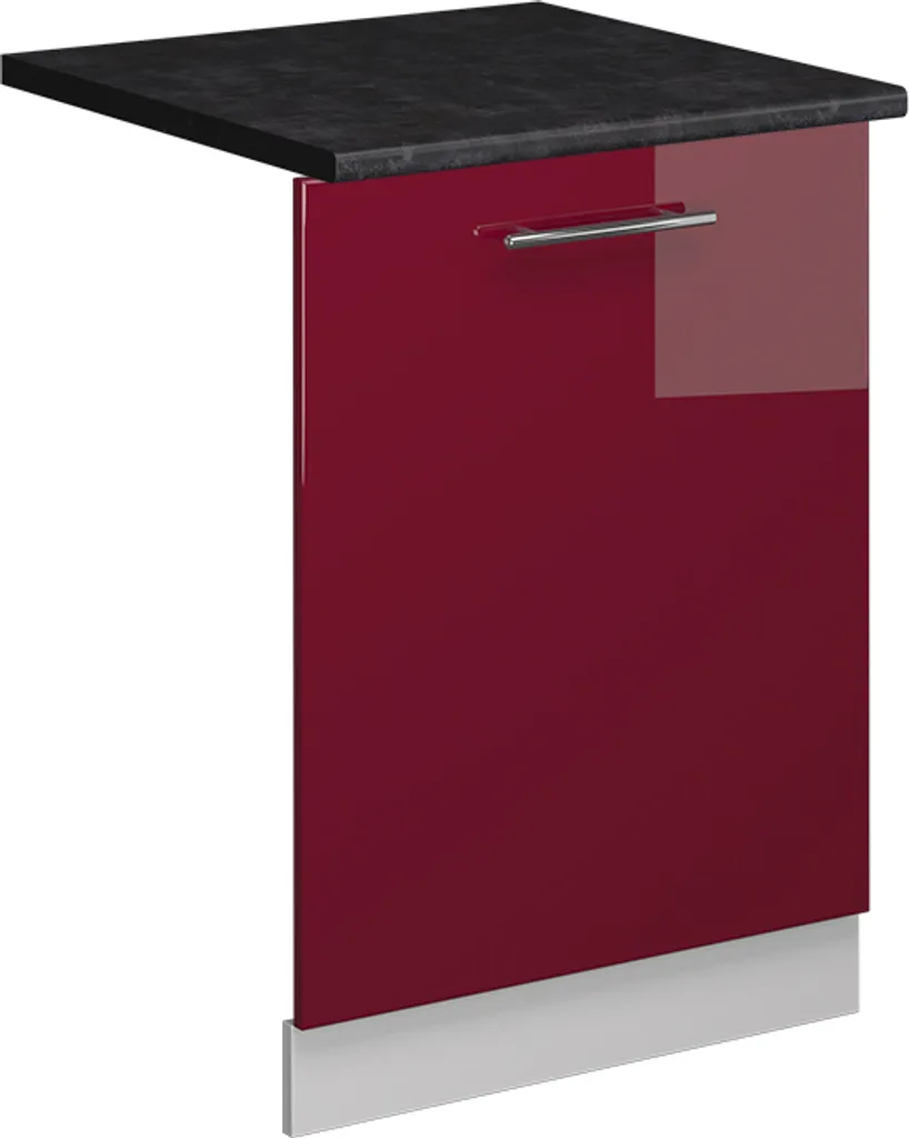 Fronte Lavastoviglie 60cm Vicco Fame-Line Rosso Bordeaux Laccato