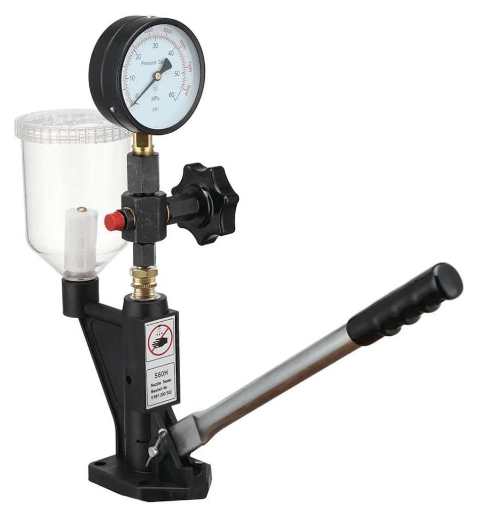 Common-Rail Diesel Injektor-Drucktester - CR-C Prüfset - Manometer mit Doppelskala Bar/PSI - Montierbare Basis - Integrierter Filter - Reparaturwe...