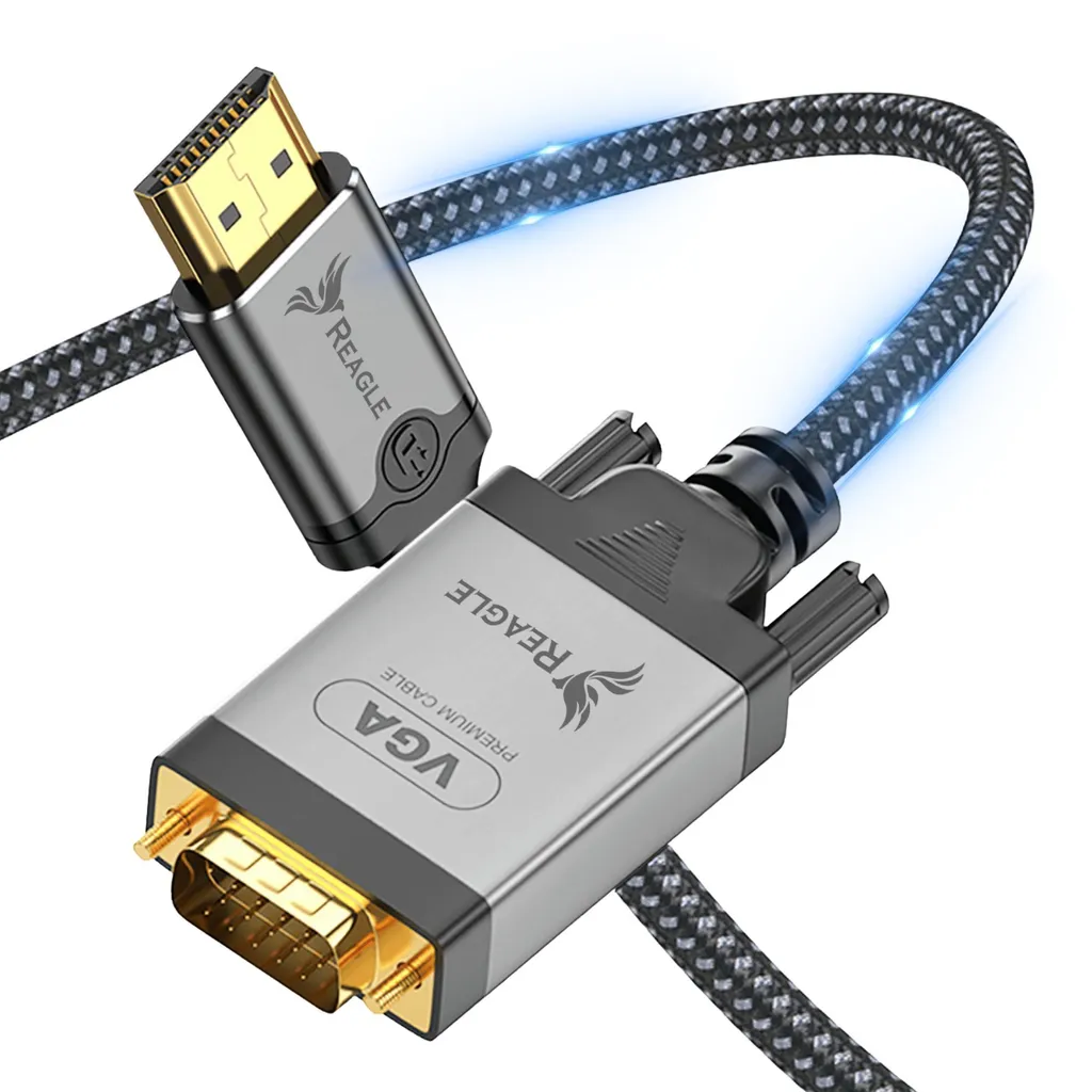 Offerta Cavo REAGLE HDMI-VGA 3 Metri | Full HD 1080p Economico