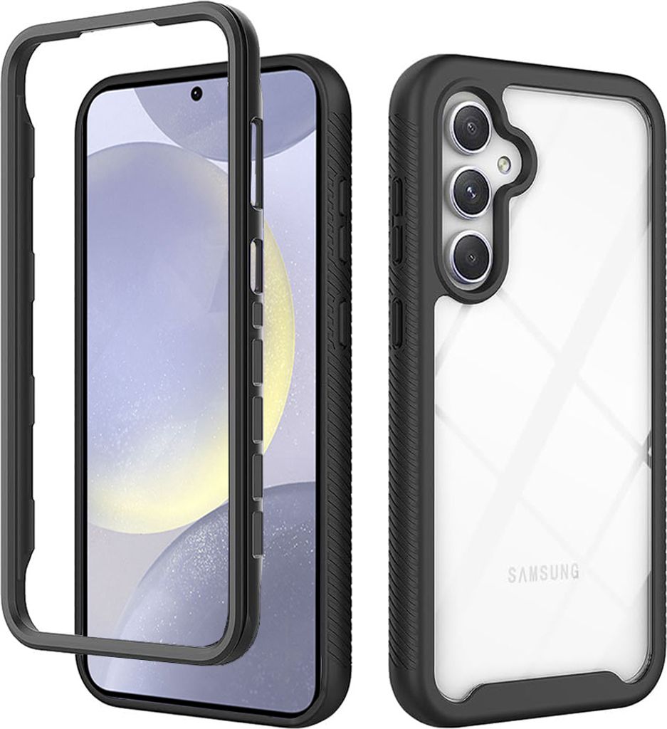 Techsuit Defense 360 Vollschutz Hülle für Samsung Galaxy S24 Plus - Schwarz