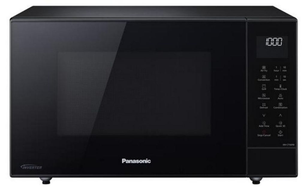 Magnetron met grill, 27 liter, 1000 watt, zwart - Panasonic Productafbeelding 