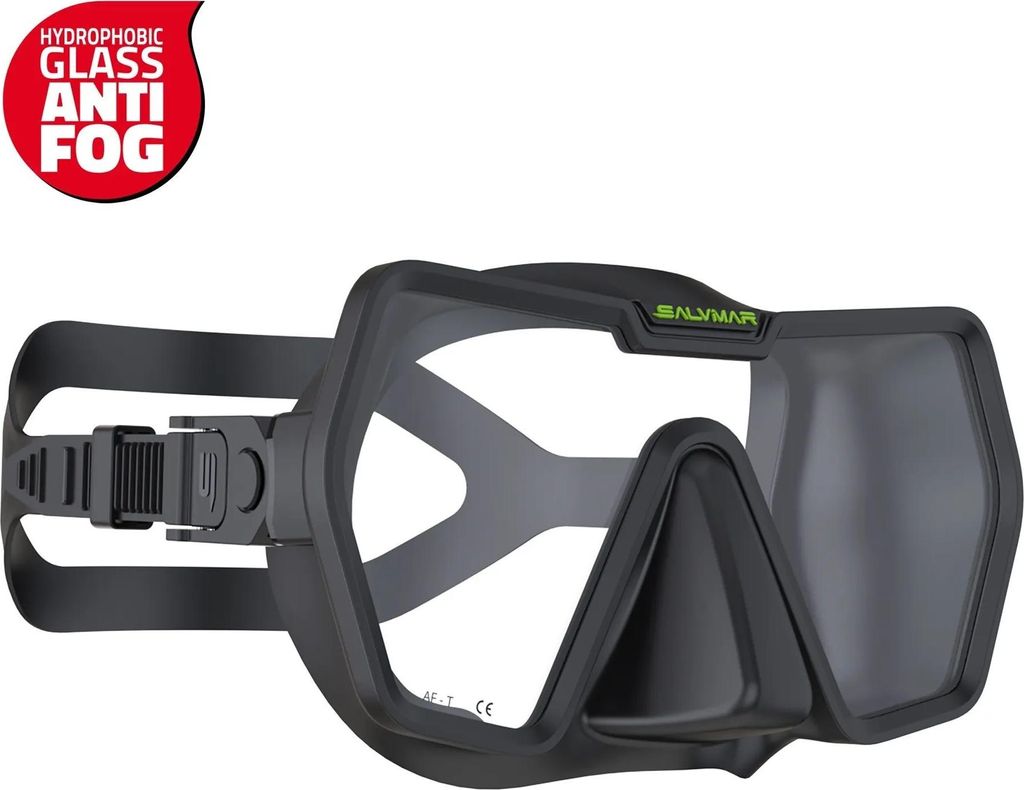 Salvimar Drake Anti Fog Silikon Tauchmaske Schwarz Schwarz One Size