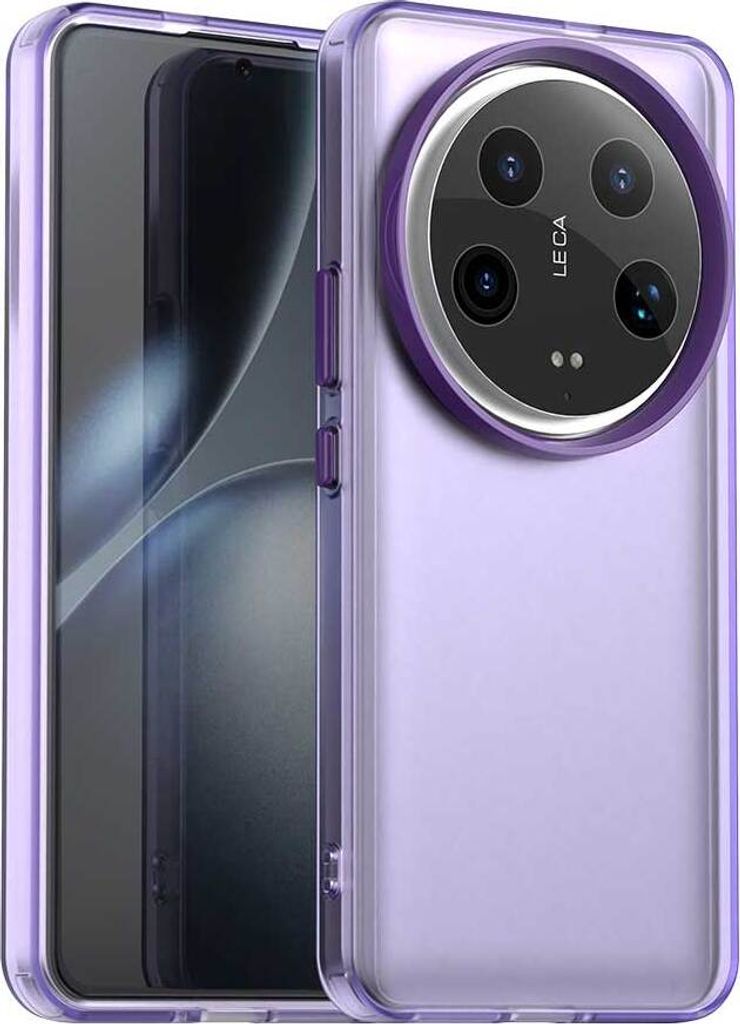 Handyhülle für Xiaomi 14 Ultra Schlank Durchscheinend Matt Stoßfest Schutzhülle Lila