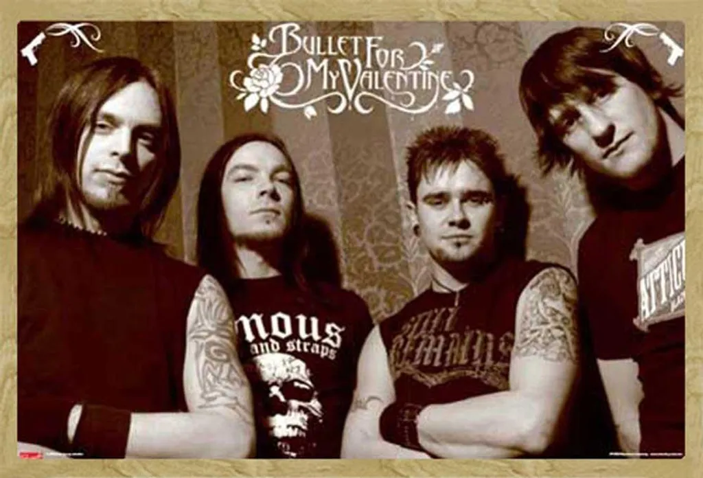 Poster Bullet For My Valentine Encadré : Fini les Affiches Abîmées ! MDF