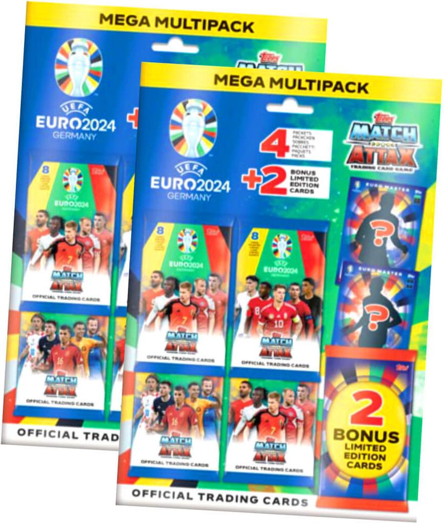 Topps UEFA EURO 2024 Germany Match Attax Karten - EM Sammelkarten - 2 Multipack