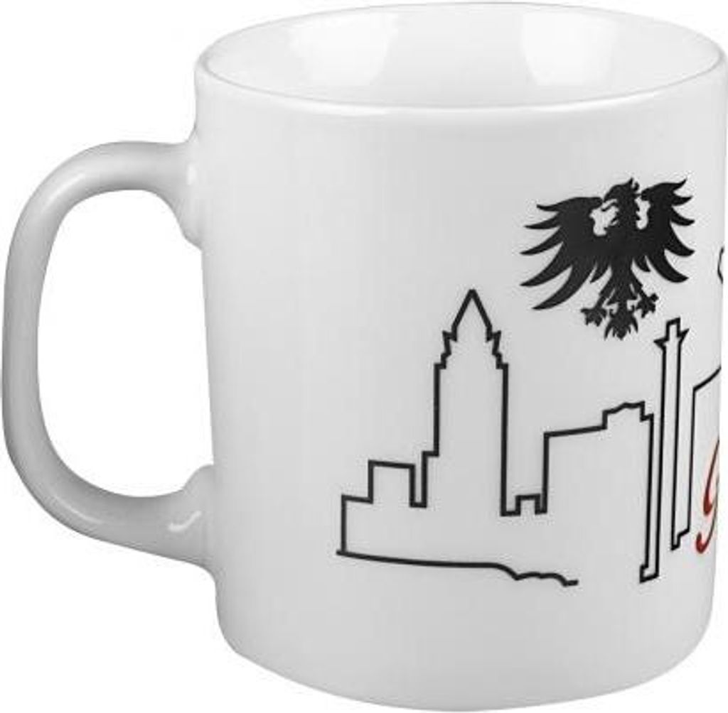Keramiktasse mit Print - Frankfurt am Main - 57576 weiss
