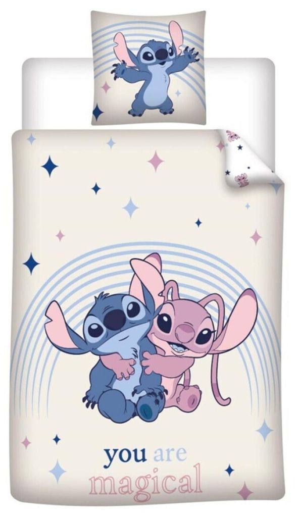 Disney Stitch & Angel Bettbezug aus PolyBaumwolle, 90 cm