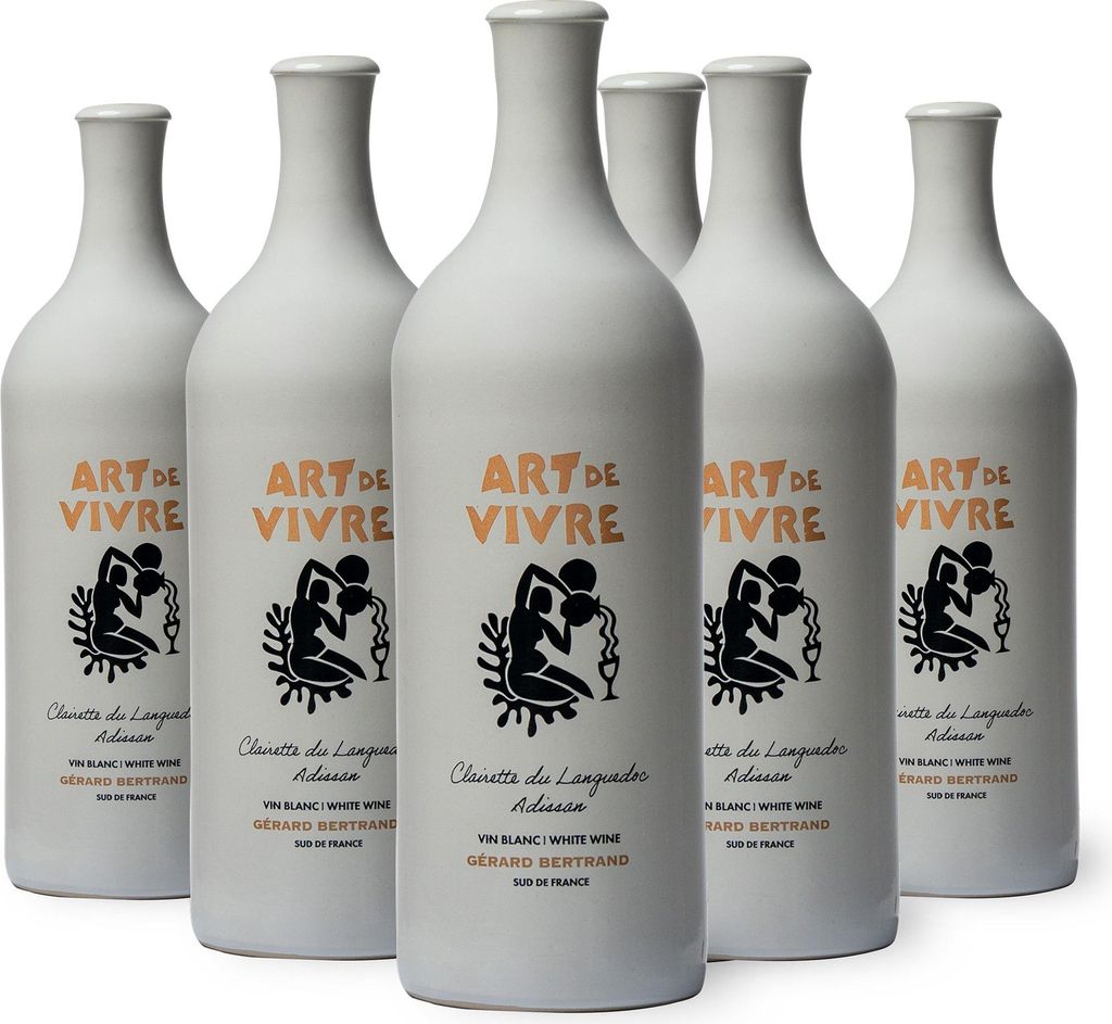 Art de Vivre blanc Clairette du Languedoc Adissan 2023 lot de 6 bouteilles 75cl