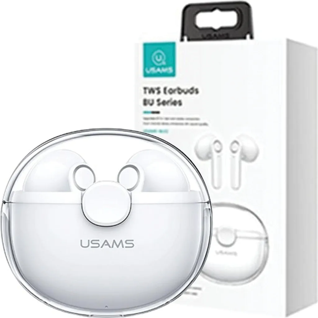 Usams TWS BU Series Earbuds Bluetooth 5.1 - Audio HD e Design Trasparente
