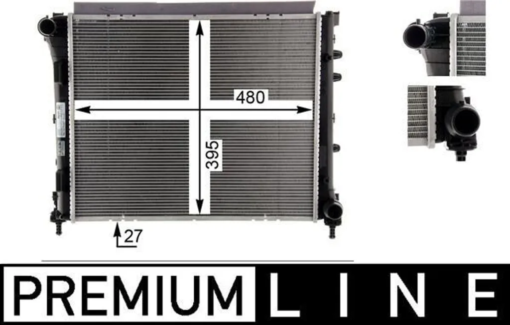 Évitez la surchauffe moteur de FIAT Panda avec le radiateur MAHLE CR 1586