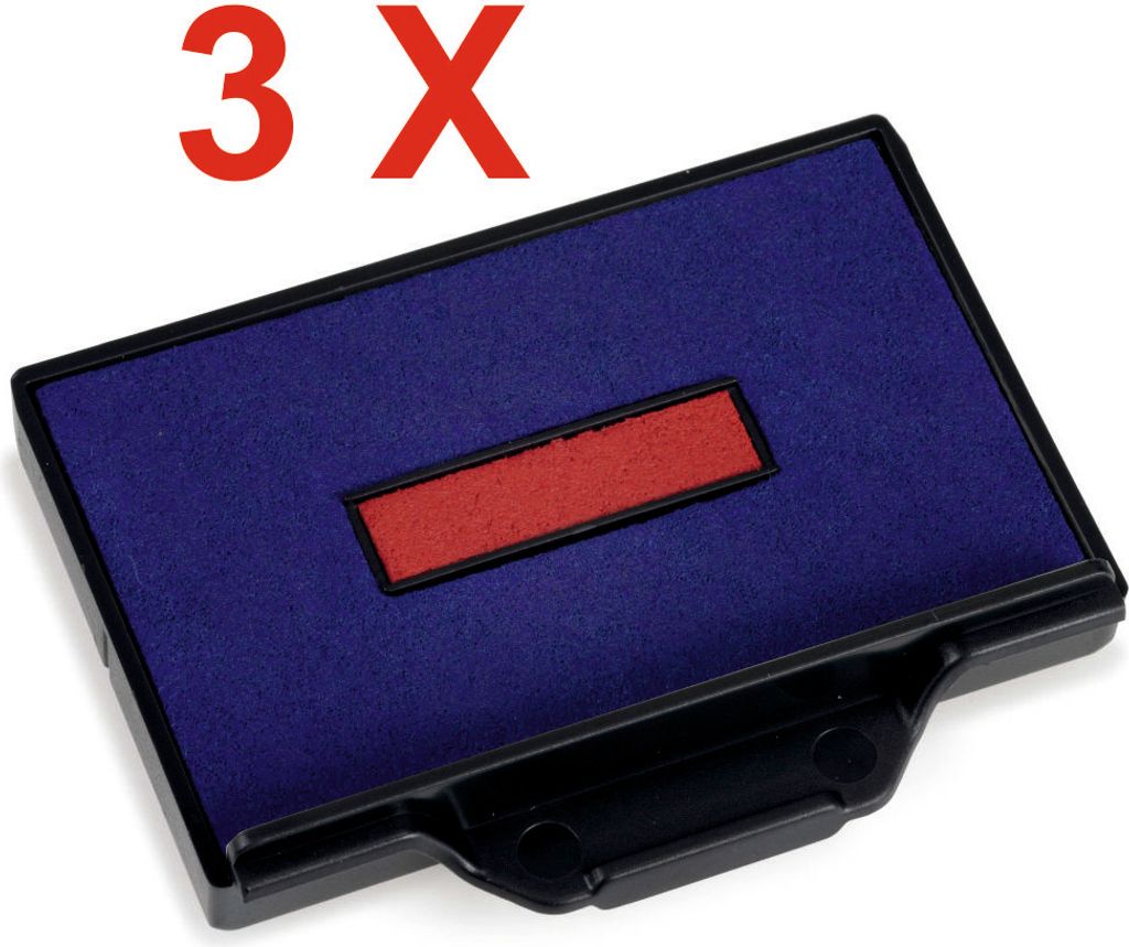 3 X Trodat Ersatzkissen 6/56/2 für Professional 5206 – Stempelfarbe zweifarbigFür Professional 5117, 5460, 5460L, 5465