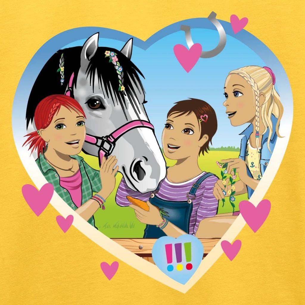 Spreadshirt Die Drei Ausrufezeichen Einsatz Im Pferdestall Teenager Premium T-Shirt, 146/152 (10 Jahre), Sonnengelb