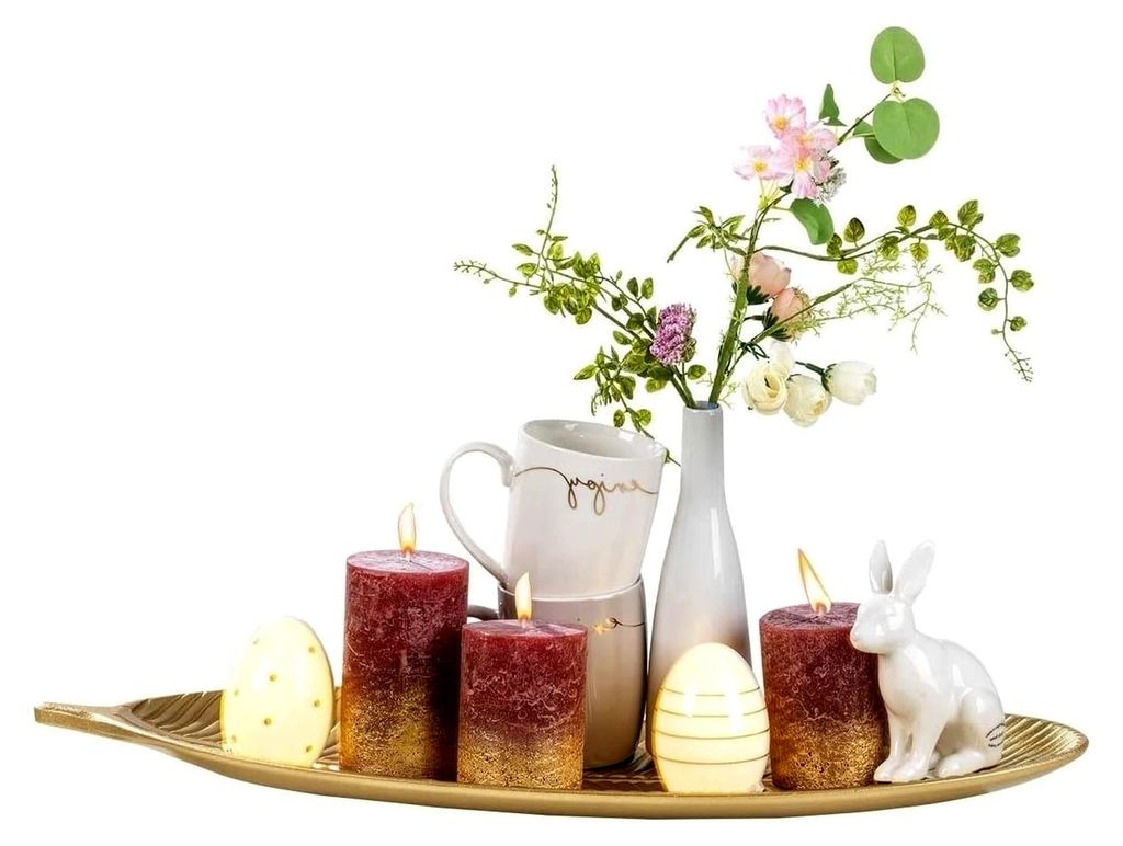 Dekoschale - Goldfarben - Kunststoff - 59 x 23 cm