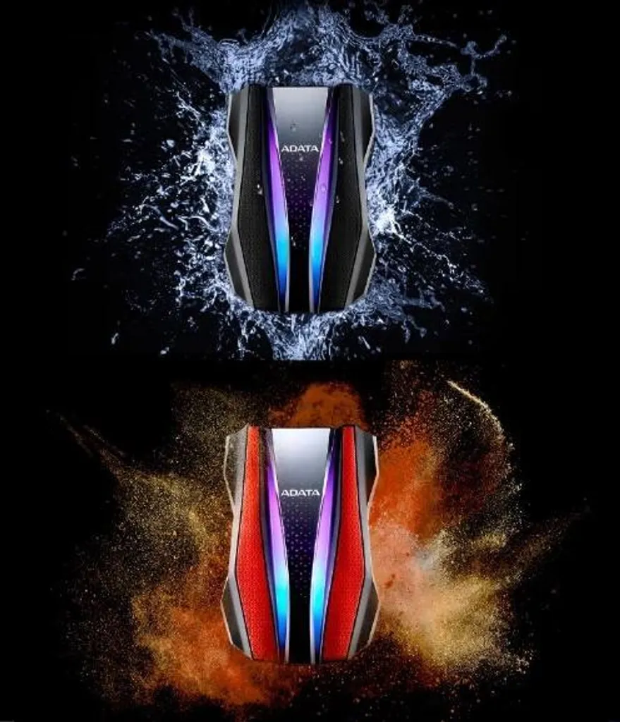 ADATA HD770G 1TB Hard Disk Esterno RGB - Gaming HDD Rugged IP68 - 4