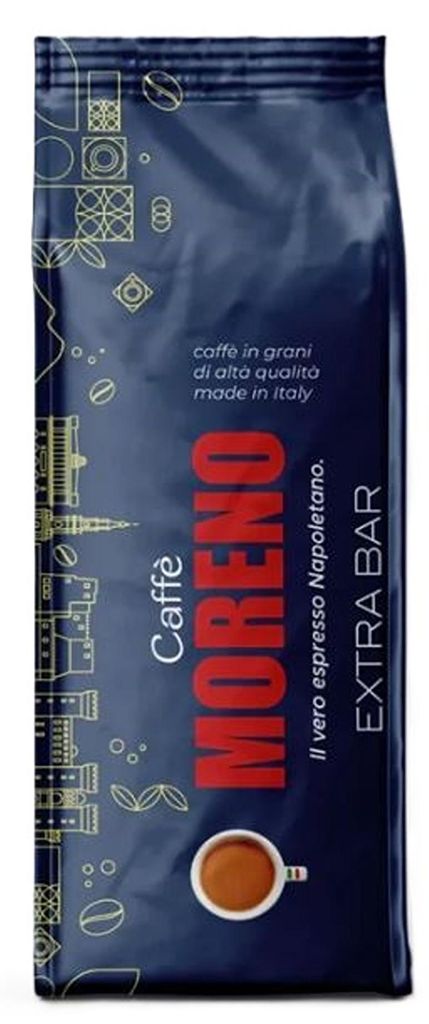 Moreno Extra Bar – typowa neapolitańska kawa, 1 kg całych Zdjęcie produktu 