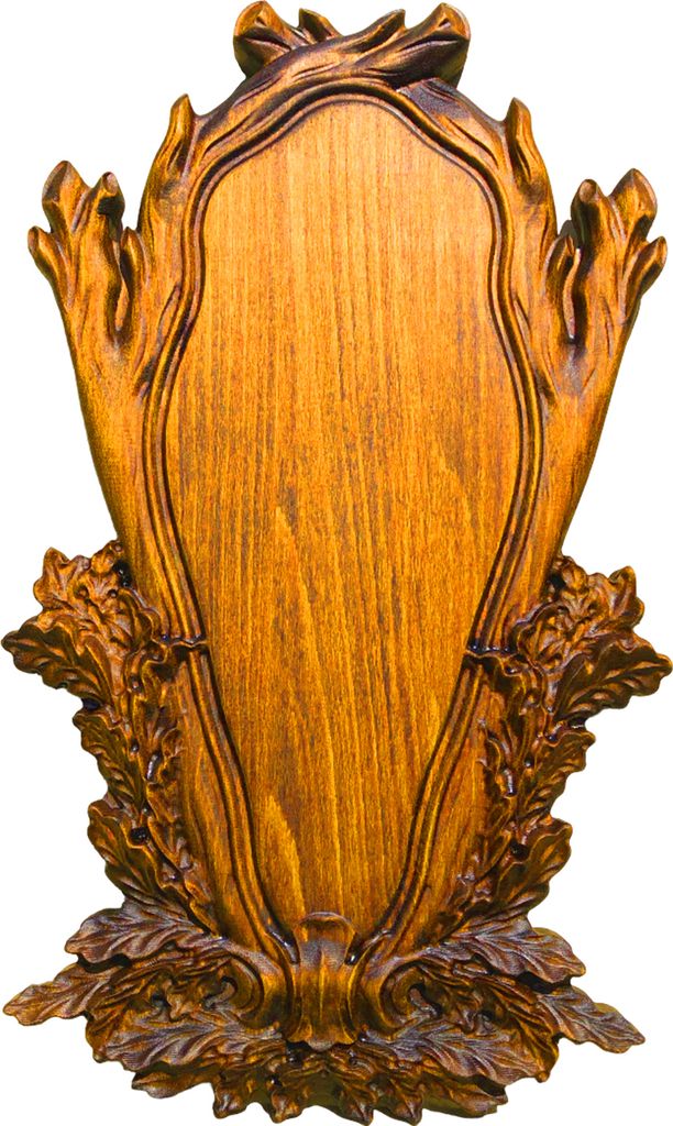 Ein Brett für eine Trophäe in Form eines Hirsches, Rehs, Bocks oder Damhirsches. Palisander K1-36R
