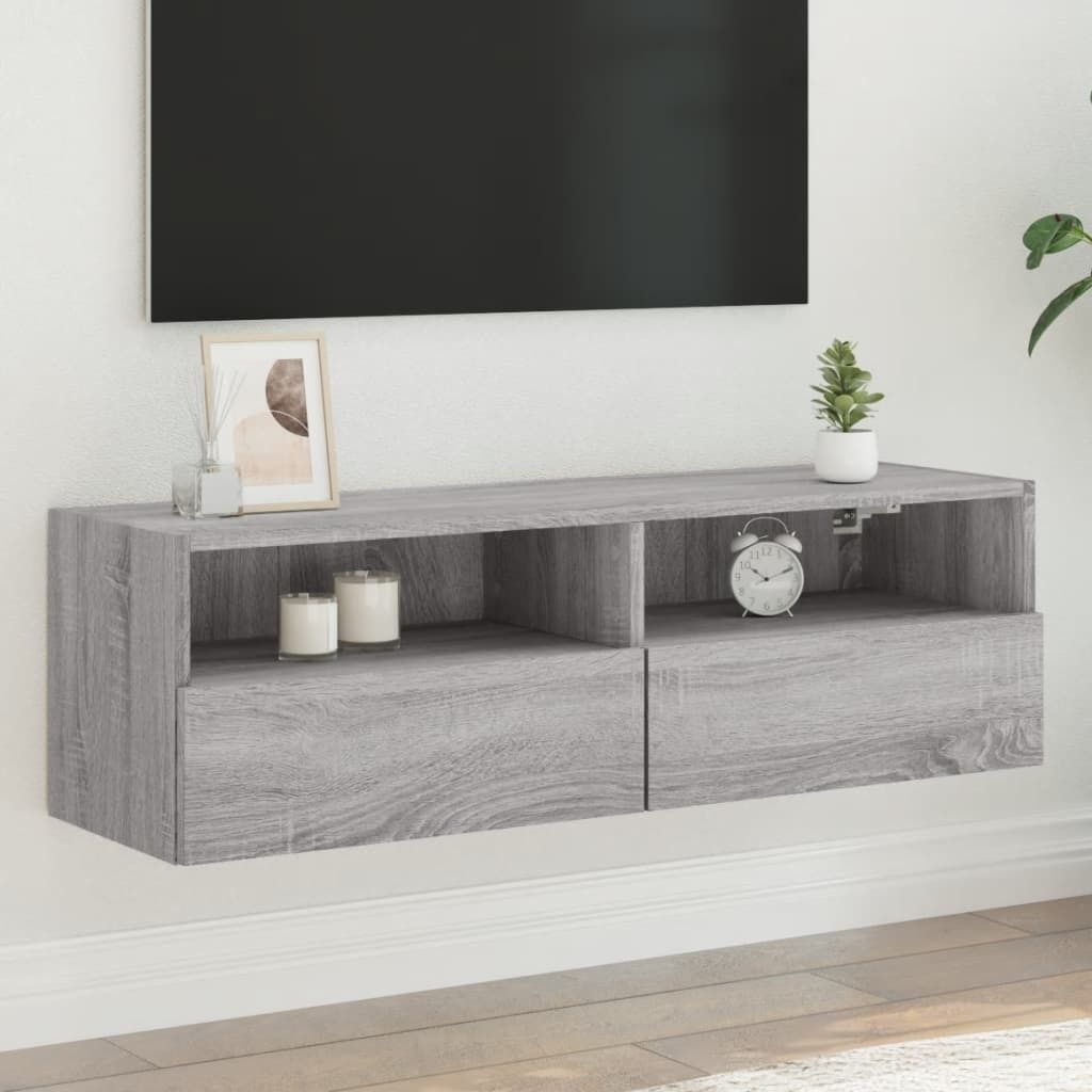 Maison Exclusive - TV-Wandschrank Grau Sonoma 100x30x30 cm Holzwerkstoff