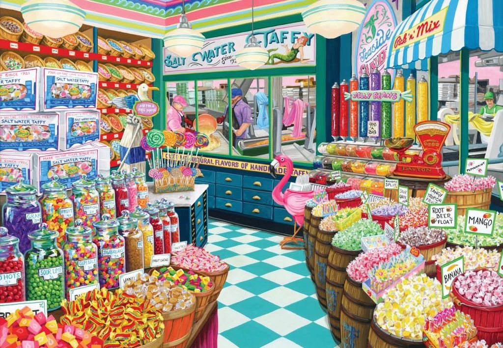 Bluebird Puzzle Puzzle Süßigkeitenladen - 1000 Teile buntes Spielzeug