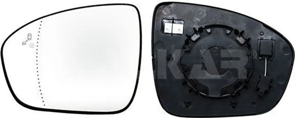 Vitre de rétroviseur gauche pour Captur II : remplace OE 963668349R