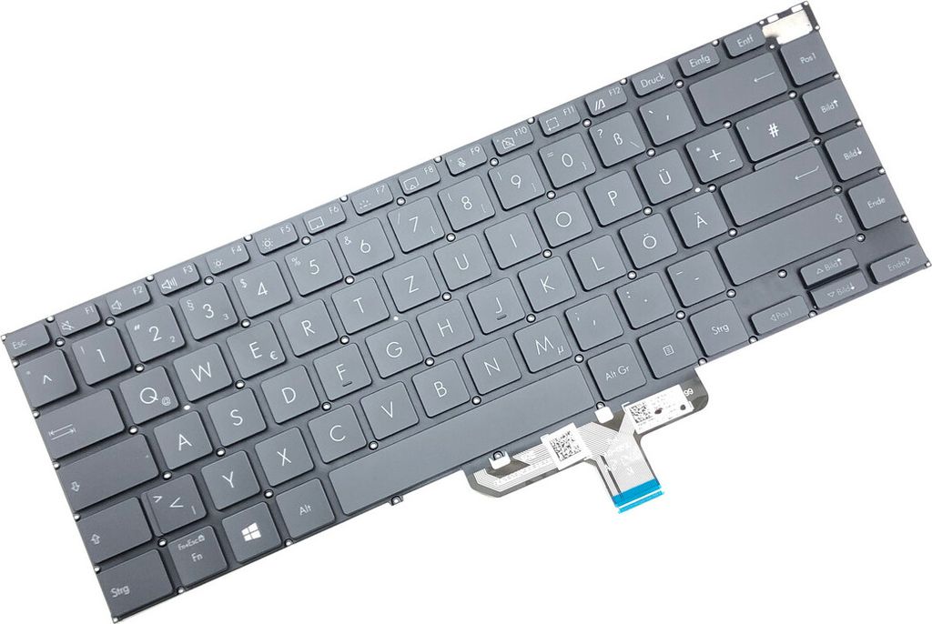DEUTSCHE - Schwarz Tastatur mit Beleuchtung kompatibel für Asus ZenBook 14X UX5400ZB-L7026WS