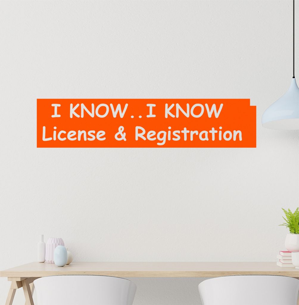 I know, Iknow ... Wandtattoo in 6 Größen - Wandaufkleber Wall Sticker - Dekoration, Küche, Wohnzimmer, Schlafzimmer, Badezimmer