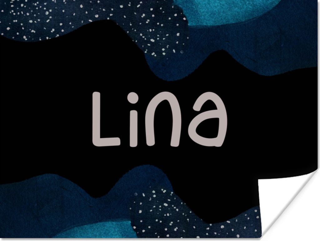 MuchoWow Poster Lina - Pastell - Mädchen 80x60 cm - Kunst für zu Hause