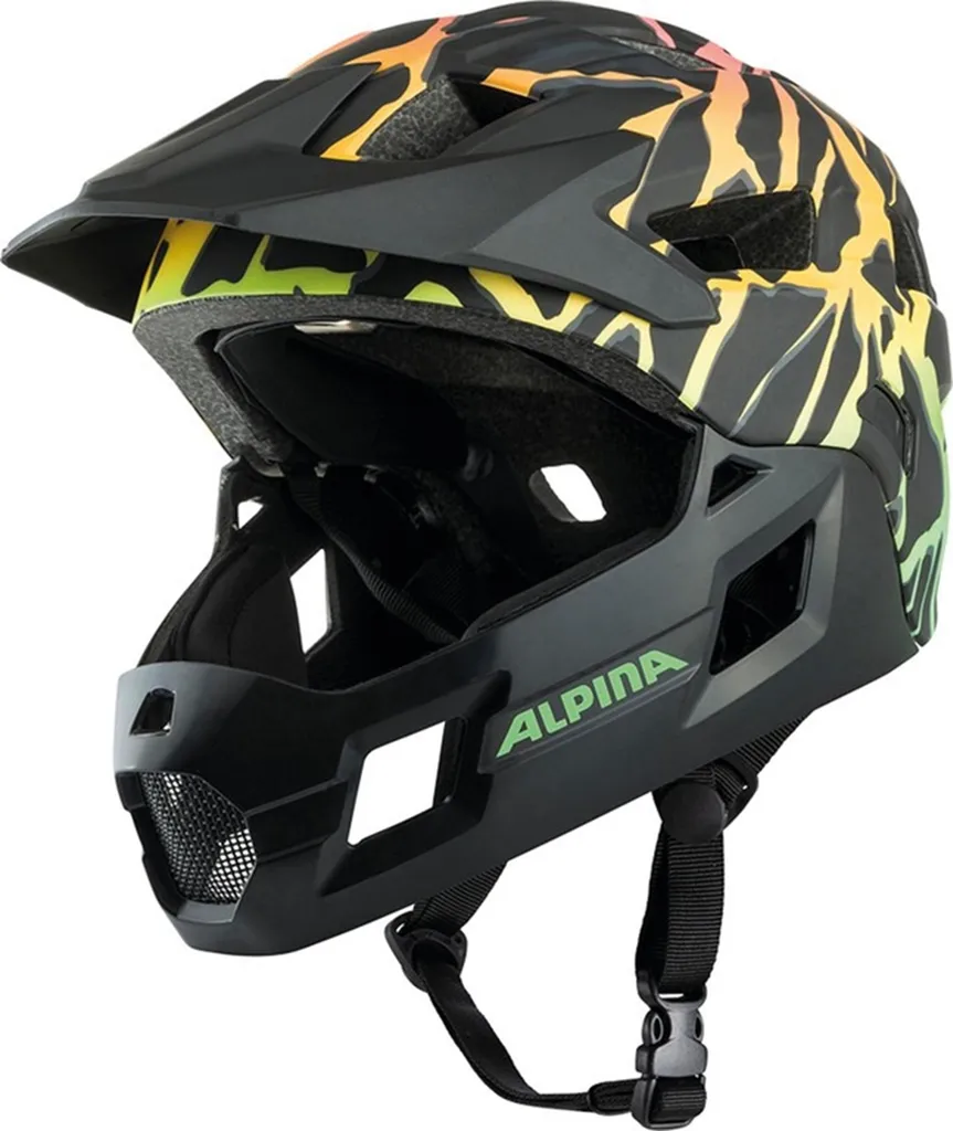 Casque de vélo enfant intégral Alpina Rupi contre les chocs menton