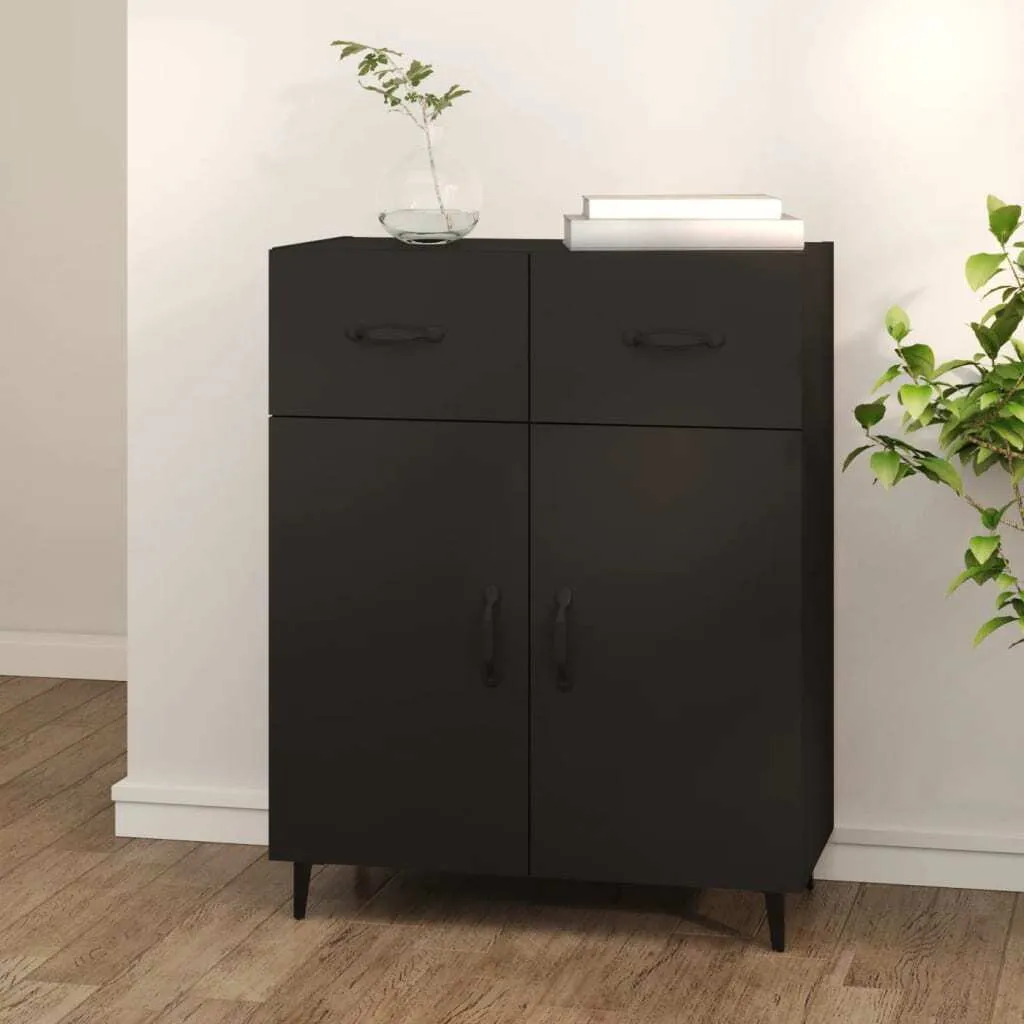 Mobile Credenza Nera 70 cm Maison Exclusive | Stile Industrial in Legno