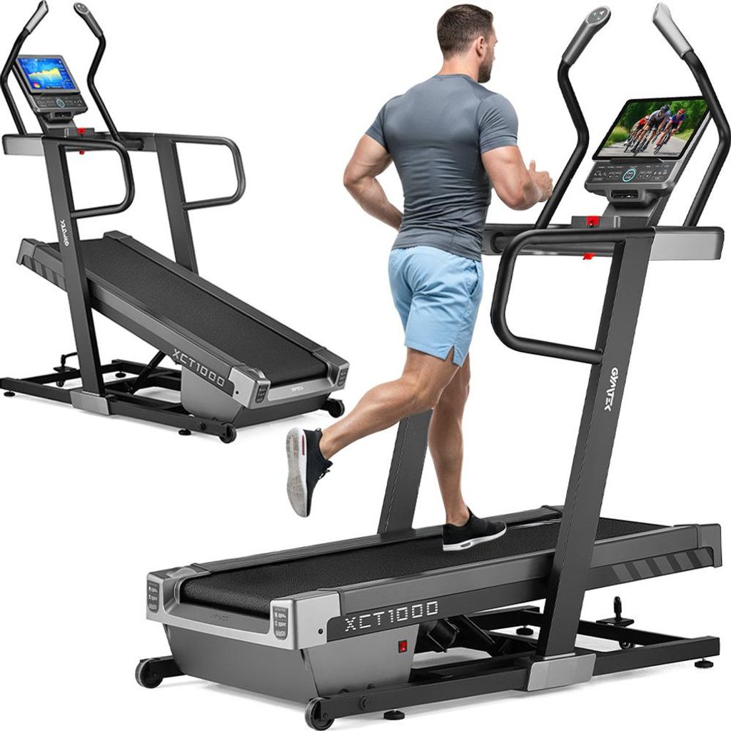 Gymtek Laufband für Zuhause, Walking Pad, Treadmill - bis 150 kg, 18 km/h - 18 Trainingsprogramme - Bluetooth, Automatische Neigungswinkelverste...