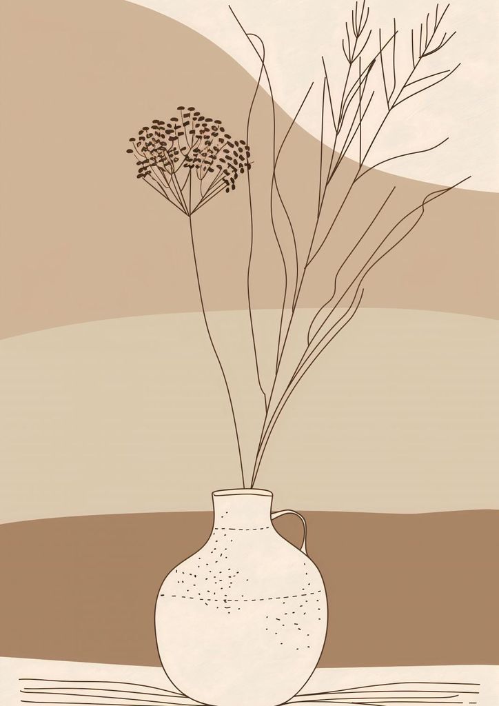 Plakat 21x29,7cm Beruhigende Vase