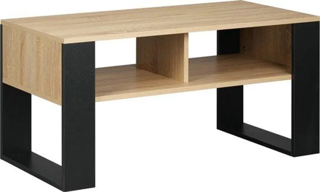 Table basse bois clair industrielle : fini le désordre dans le salon