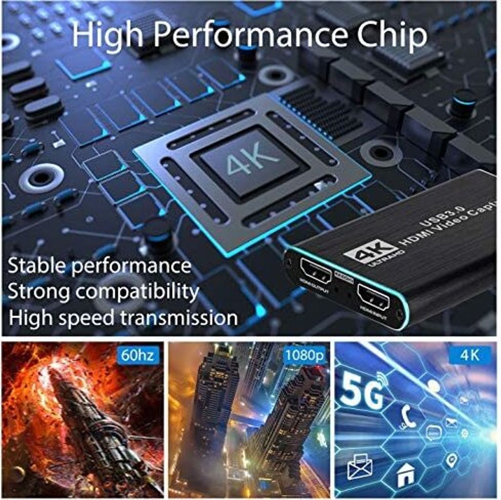 Game Capture Karte 4K Audio Video Capture Karte HDMI USB Produktbild 7