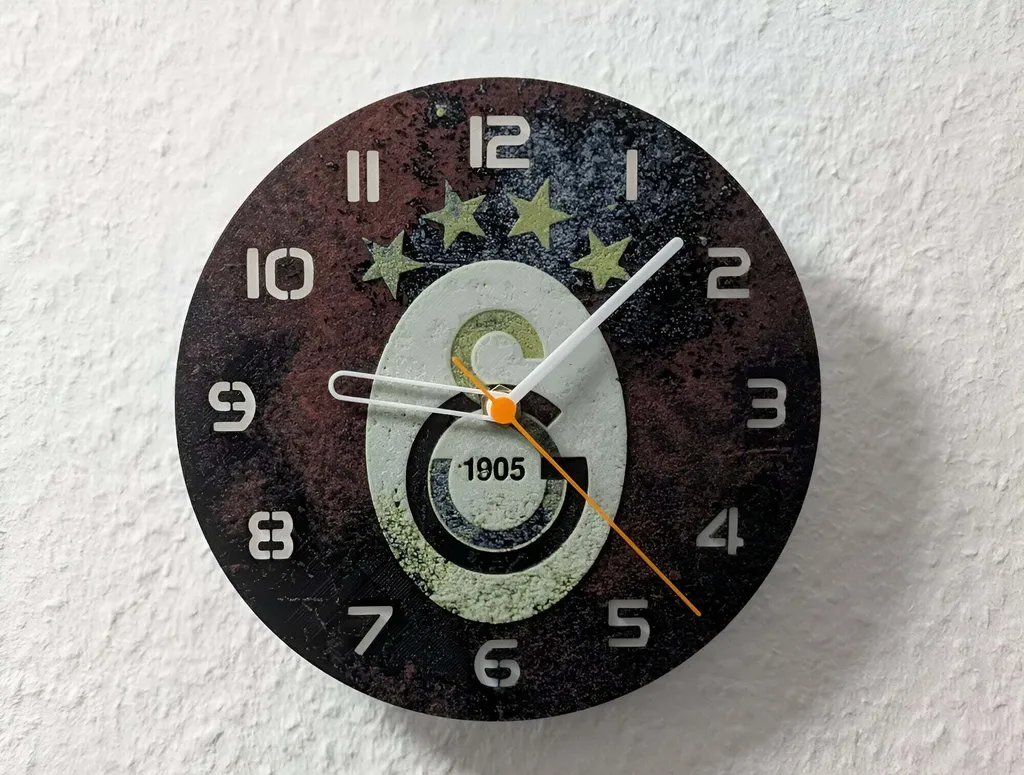 Horloge Murale Galatasaray Istanbul Ø 245mm pour Fan de Football
