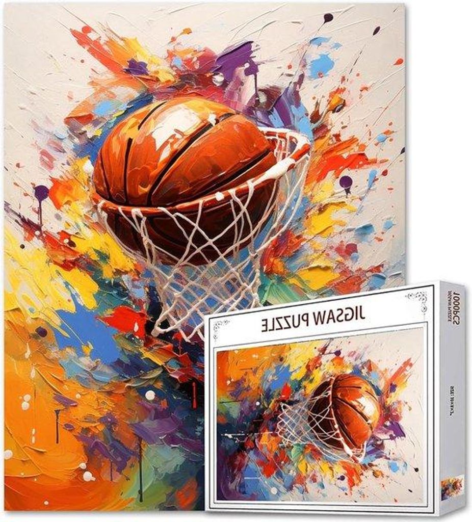 Basketbal Puzzel aus recyceltem Karton - 1000 Teile - Artwork-09