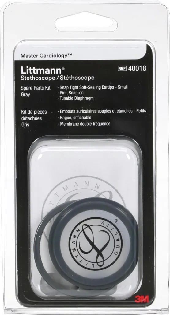 Kit Littmann Grigio per Classic II/III: Olive, Membrana e Anello Ricambio