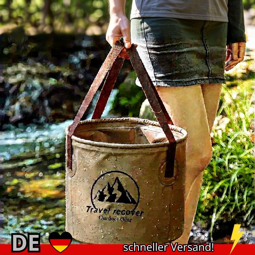 Faltbarer Eimer 5L 10L 20L Auto Wascheimer Reise