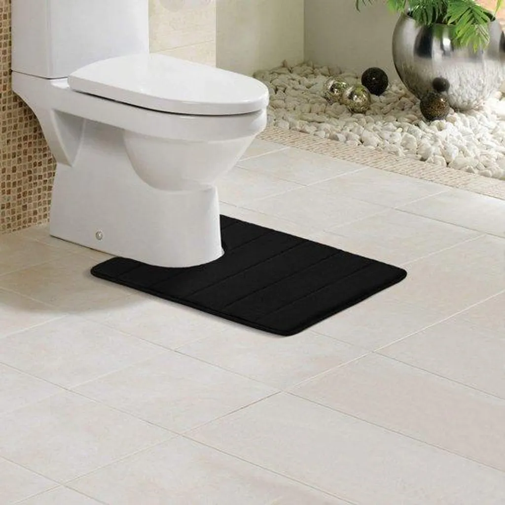 Tapis WC antidérapant Mousse Traag Lavable - Douceur et Sécurité Premium