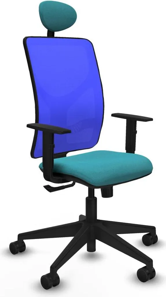 Fauteuil de bureau ergonomique turquoise Motilla pour ordinateur et studio