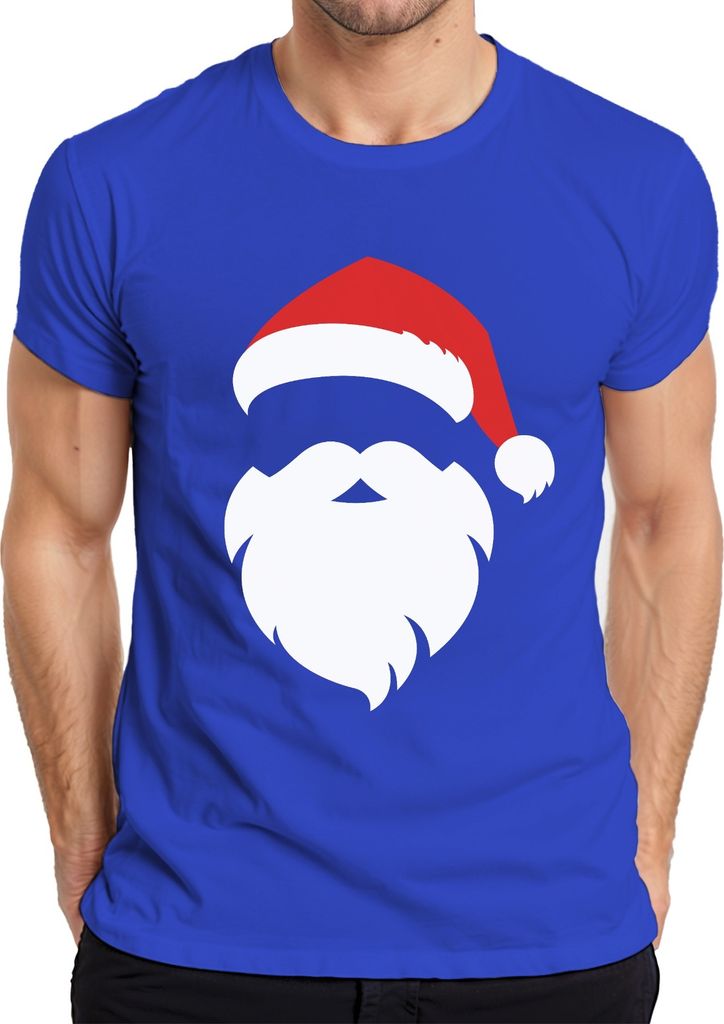 Santa Weihnachtsmann Weihnachtsoutfit - Weihnachten Weihnachtsgeschenk Christmas Herren T-Shirt, Blau, S