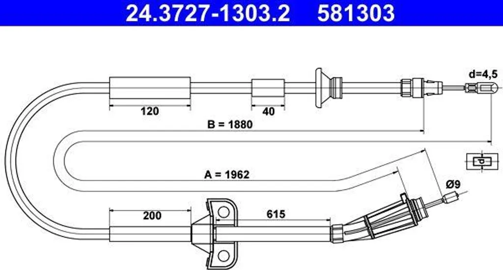 Câble frein à main bloqué Volvo V70 ? Solution ATE 3524199 efficace