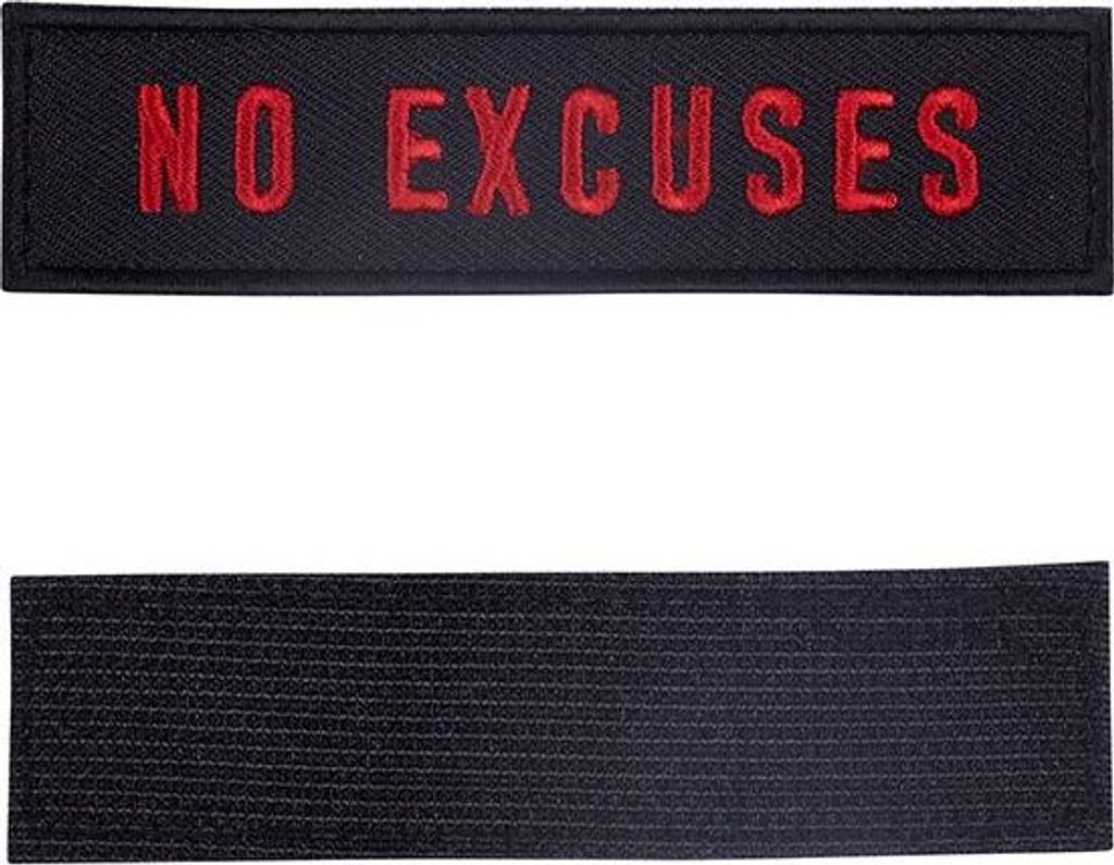 Elitex Training Keine Ausreden Patch Rot Rot One Size