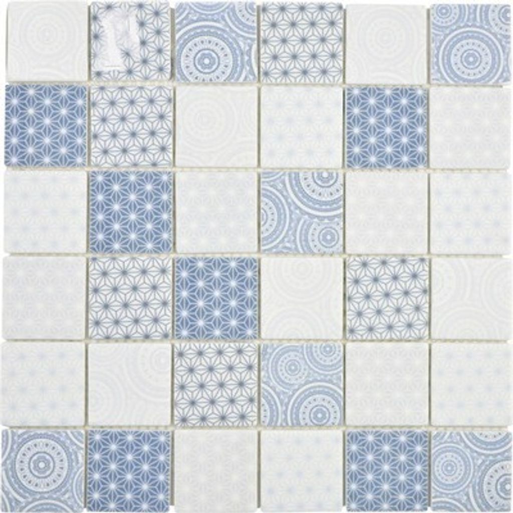 Glasmosaik Emily 41 30x30 cm Blau Produktbild 