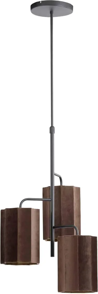 Light & Living Edisa Lampada Sospensione Marrone Metallo E27 2974683