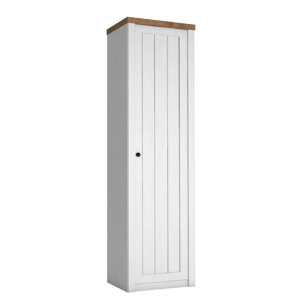 Armoire Penderie ALZEY 1 en Pin Andersen et Chêne pour Chambre Adulte