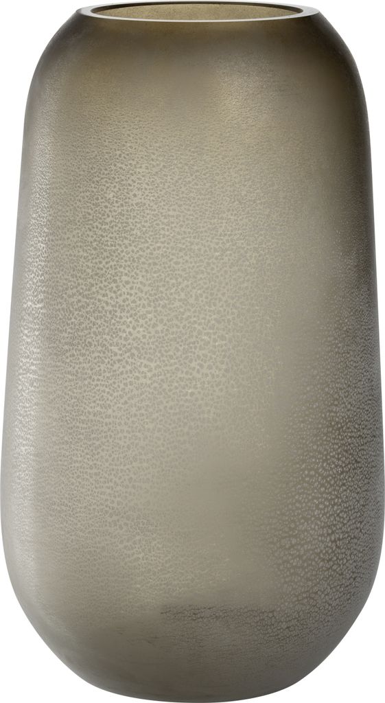 Leonardo Vase Trogolo, Blumenvase, Tischvase, Dekovase, Glas, Taupe, H 40 cm, 033204