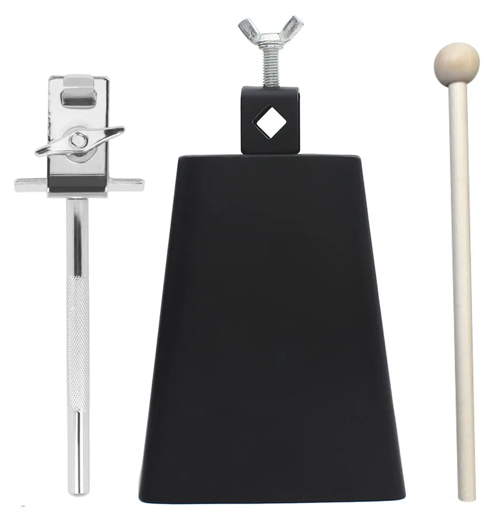Cloche de vache pour batterie : instrument de percussion avec kit complet
