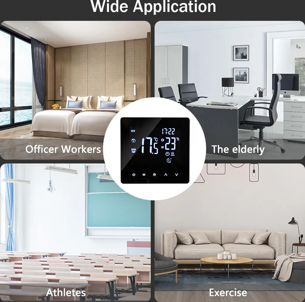 Thermostat intelligent pour chauffage au sol et radiateurs eau chaude
