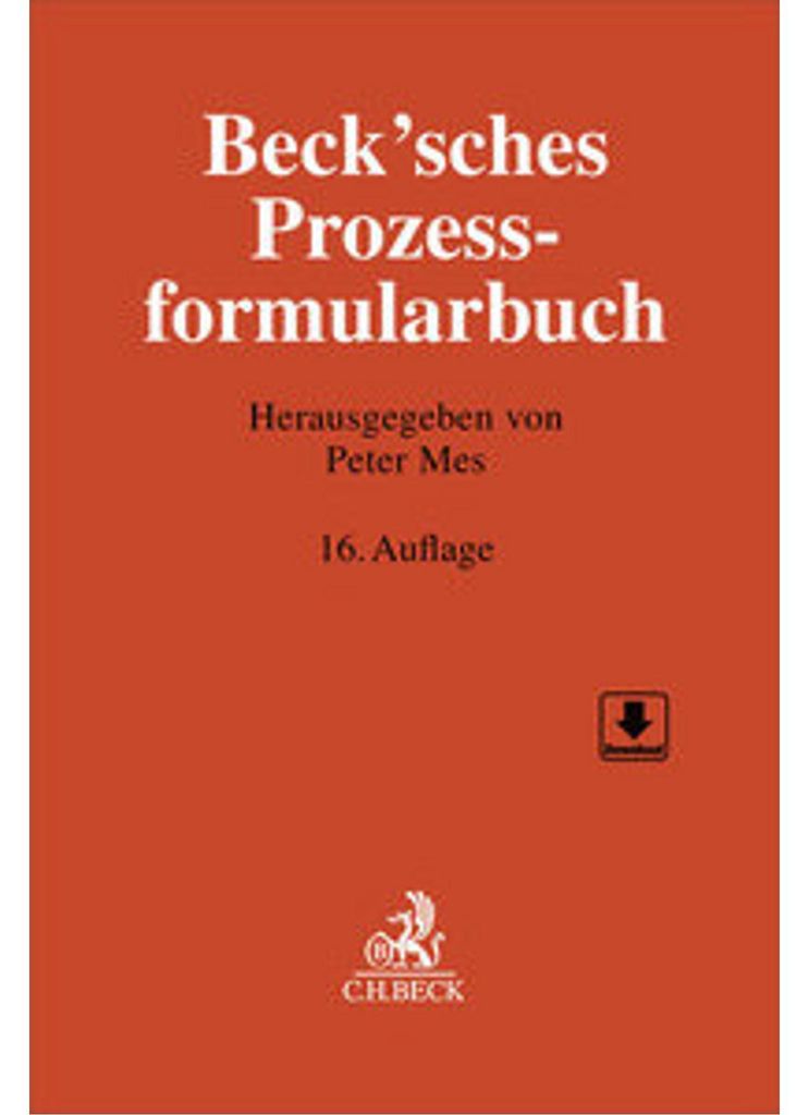 Beck'sches Prozessformularbuch