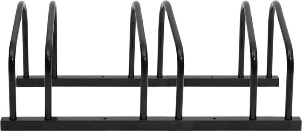 "Winteraktion" Fahrradständer für 3 Fahrräder Schwarz Stahl - Fahrradständer CC1059