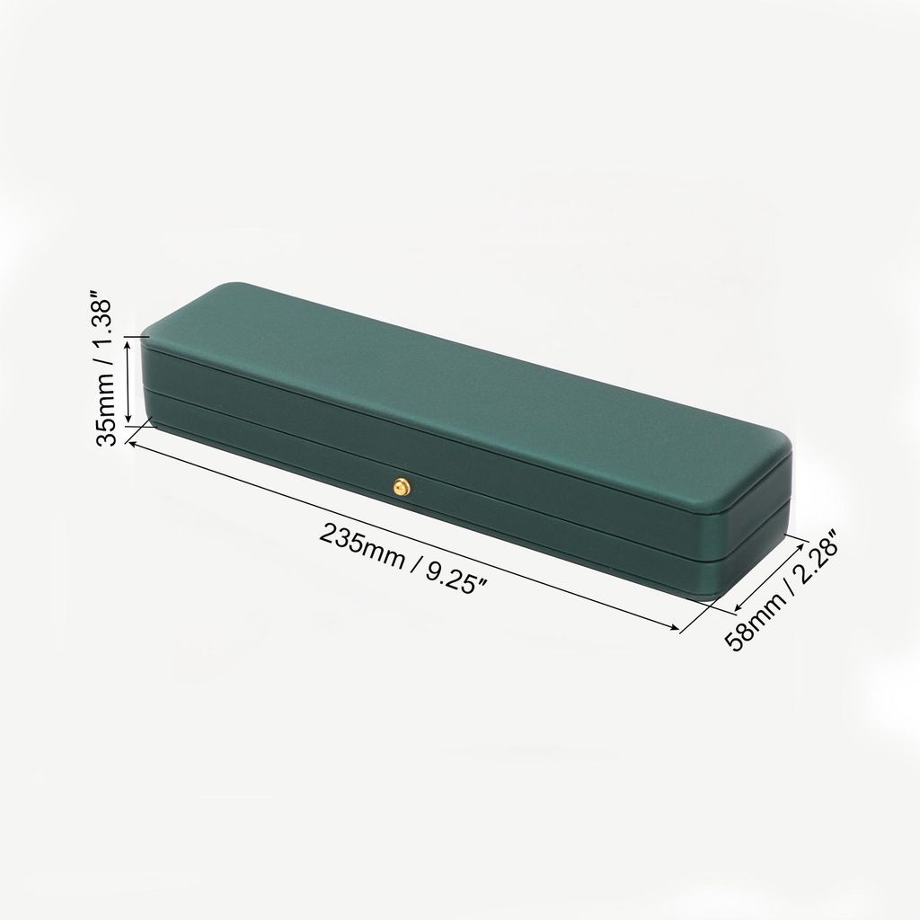 Samt Halskette Box Einzel Slot Lang Kette Box Vintage Schmuck Halterung fš¹r Hochzeit Verlobung Antrag Zeremonie Jahrestag Grš¹n